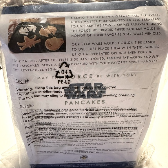 Williams Sonoma - Star Wars Pancake Molds - NWT - Picture 2 of 5